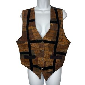 PTNY Vintage Patch Leather Vest